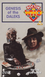 Michael's VHS cover for Genesis of the Daleks, art by Alister Pearson