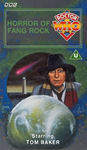 Michael's VHS cover for Horror of Fang Rock, art by Alister Pearson