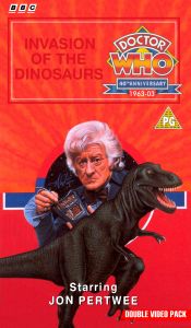 Michael's VHS cover for Invasion of the Dinosaurs, art by Alister Pearson