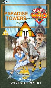 Michael's VHS cover for Paradise Towers, art by Colin Howard