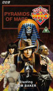 Michael's VHS cover for Pyramids of Mars, art by Colin Howard