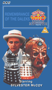 Michael's VHS cover for Remembrance of the Daleks, video art by Alister Pearson