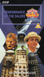 Michael's alternative VHS cover for Remembrance of the Daleks, book art by Alister Pearson