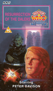 Michael's VHS cover for Resurrection of the Daleks, art by Bruno Elettori