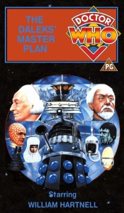 Michael's VHS cover for The Daleks' Master Plan, art by Alister Pearson