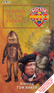 Michael's VHS cover for Terror of the Zygons, art by Alister Pearson