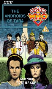 Michael's VHS cover for The Androids of Tara, original B&W art by Raymond Twatt
