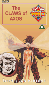 Michael's VHS cover for The Claws of Axos, art by Chris Achilleos