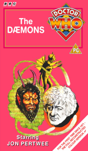 Michael's VHS cover for The Daemons, art by Chris Achilleos