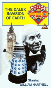 Michael's VHS cover for The Dalek Invasion of Earth, art by Alister Pearson