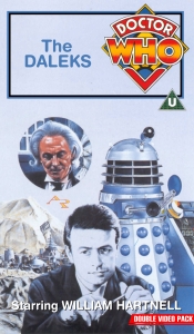 Michael's VHS cover for The Daleks, art by Alister Pearson