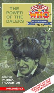 Michael's VHS cover for The Power of the Daleks, art by Alister Pearson