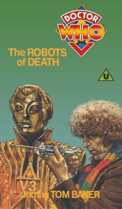 Michael's VHS cover for The Robots of Death, artwork by John Geary
