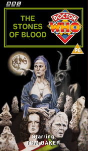Michael's VHS cover for The Stones of Blood, art by Alistair Hughes
