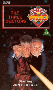 Michael's VHS cover for The Three Doctors, art by Alister Pearson